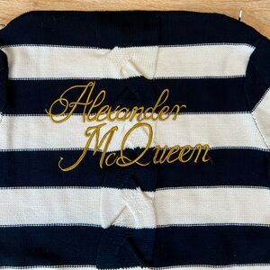Alexander Mcqueen knit sweater with neck zipper